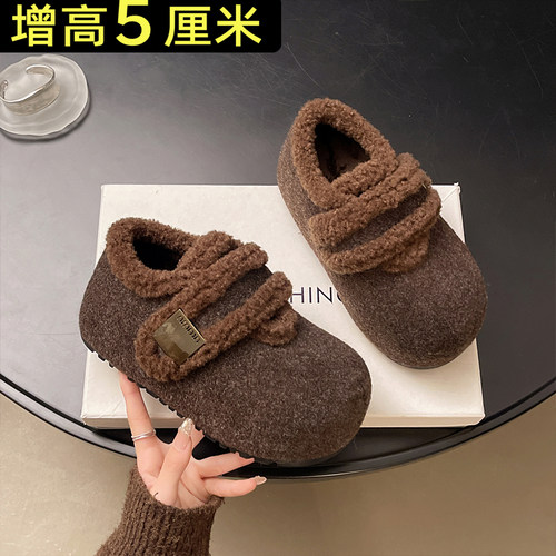 复古加绒保暖勃肯鞋女2025