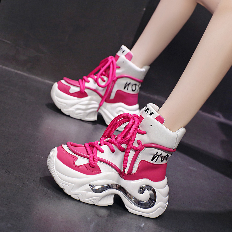 内增高运动鞋高帮老爹鞋女鞋