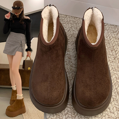 百搭增高加绒勃肯雪地棉鞋