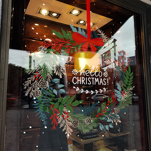 圣诞节装饰窗贴创意贴画