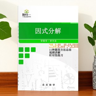 新版初中数学因式分解专项练习11种专题解题技巧题型方法归纳总结七八年级分式计算题练习题重难点必刷题专项训练