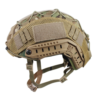 新款FAST盔布战术头盔罩俄罗斯小绿人蟒纹 CP 绿色黑色泥色带挂绳