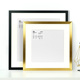 简约宽边铝合金方形画 画框装 裱丝巾带留白卡纸大尺寸相框挂墙可