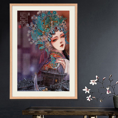 国潮中国风装裱拼图框