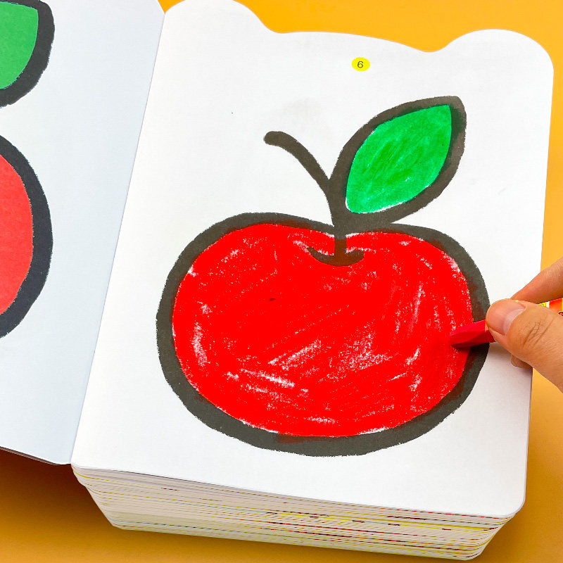 儿童玩涂色0-2-3-4-5-6岁幼儿学画教材宝宝画画本涂色书幼儿园涂鸦