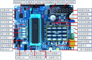 斌哥单片机51开发板STC89C52学习板实验板52单片机项目实战学习板