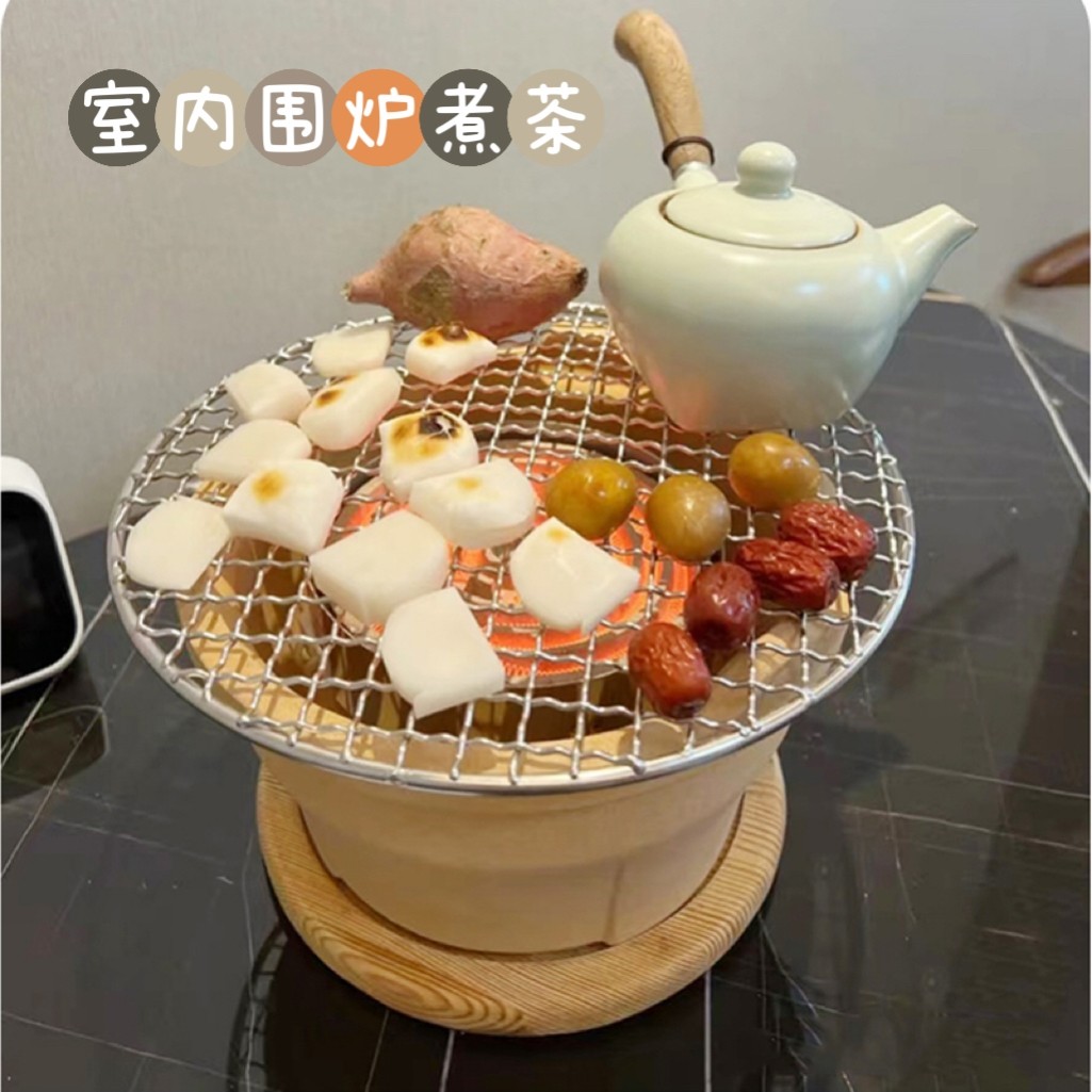 围炉煮茶年糕家庭烤糍粑配茶小吃拉丝食材家用可以烤的糍粑拷年糕