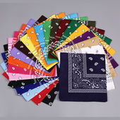 54cm涤纶嘻哈多巴胺头巾hiphop运动腰果街舞头巾发带时尚 方巾潮人