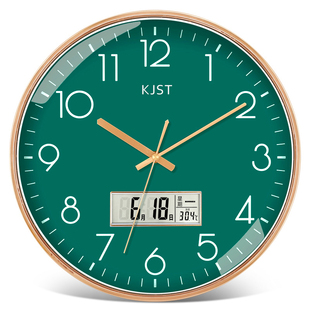 钟表挂钟客厅时尚 饰挂墙电子石英钟 创意时钟挂表简约墙上家用装