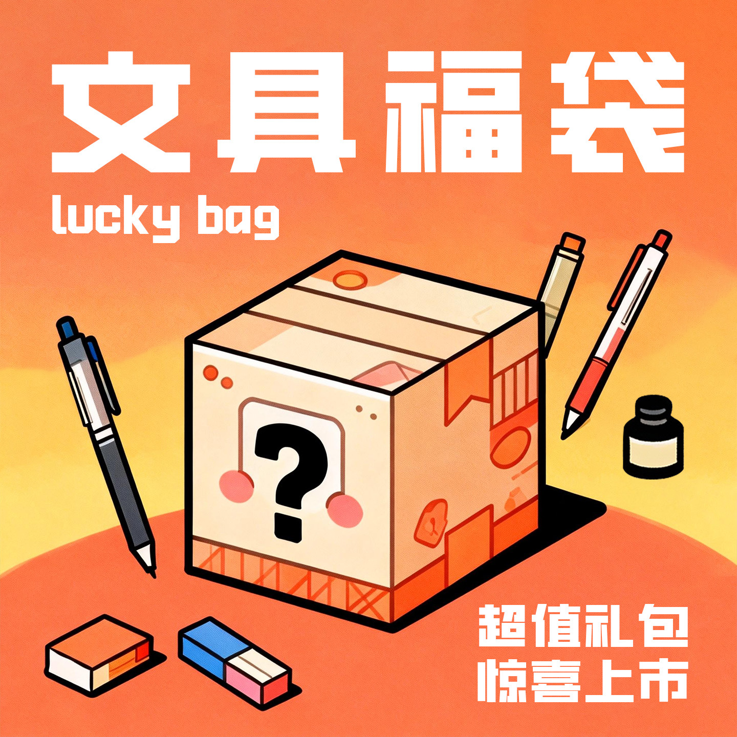 风景文具盲盒中小学生奖励新年礼物儿童生日伴手礼热敏可擦中性笔钢笔混合大礼包,文具电教/文化用品/商务用品,中性笔,淘宝优惠券,粉丝福利购,淘宝优惠卷