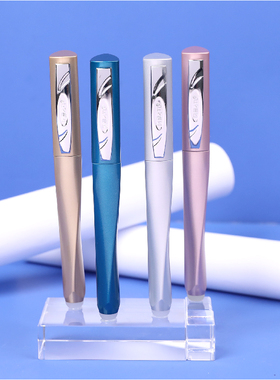 风景热敏可擦钢笔学生专用替换墨囊磨擦钢笔礼盒练字三年级男女生可擦钢笔正姿蓝色明尖墨胆小学生摩易擦钢笔