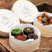 常温点心包装 盒蛋黄酥可露丽贝果玛德琳凤梨酥千层盒圆形蛋糕盒