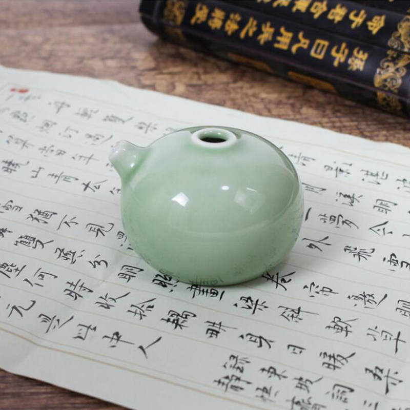 画末文房四宝水滴手工水盂砚台磨墨汁研磨专用陶瓷青瓷书法国画砚滴墨锭水滴景德镇陶瓷器摆件练习书画用具|msdalam kategori Kamus elektronik/buku kertas elektronik/alat tulis, alat lukisan/kayu dicat/bekalan Calligraphy, empat Khazanah - dari Buy2taobao.com untuk memberikan perkhidmatan ejen Taobao profesional membeli