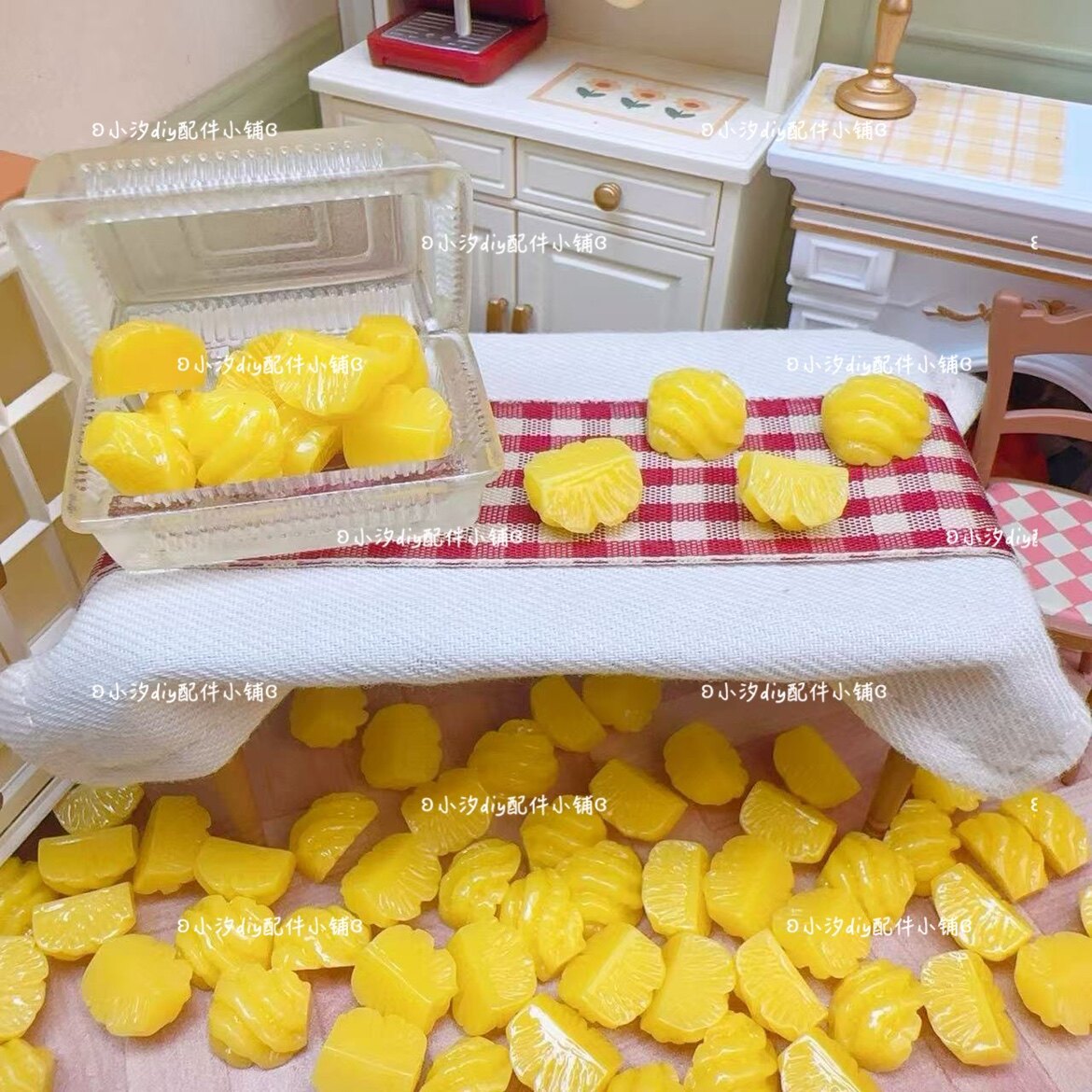 定制仿真微缩食玩迷你菠萝块di