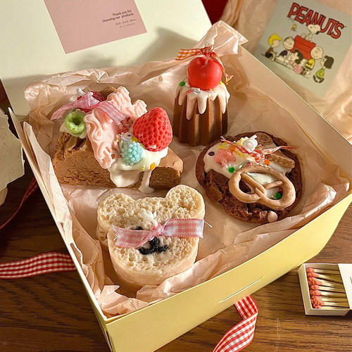 治愈系可爱香薰蜡烛礼盒生日礼物