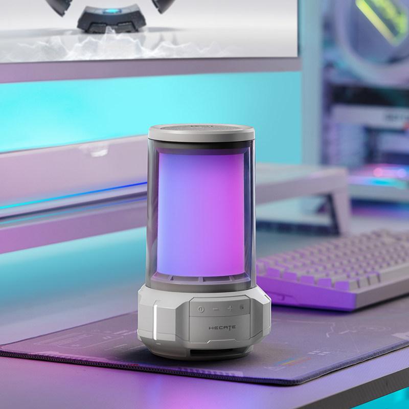 漫步者聚能桌面蓝牙音箱大音量便携无线桌面家用电脑音响氛围灯