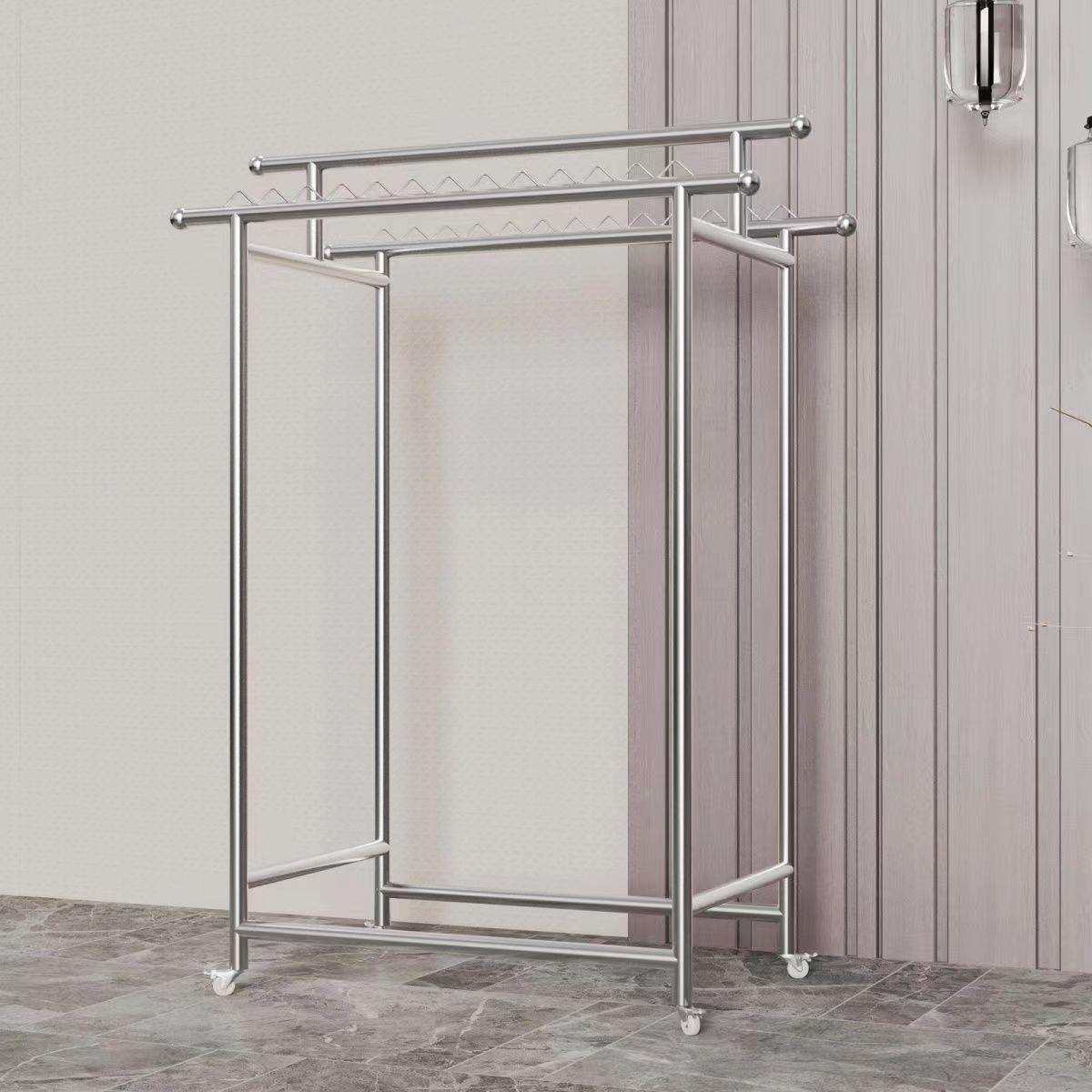 落地晾衣架304加粗杆挂衣架阳台房间室内可用移动折叠伸缩,畜牧/养殖物资,畜牧/养殖器械,淘宝优惠券,粉丝福利购,淘宝优惠卷