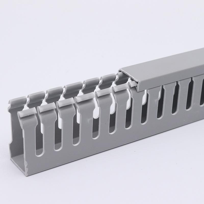 武汉pvc配线槽塑料工业阻燃方形电线槽电柜行线槽机柜理线器明线