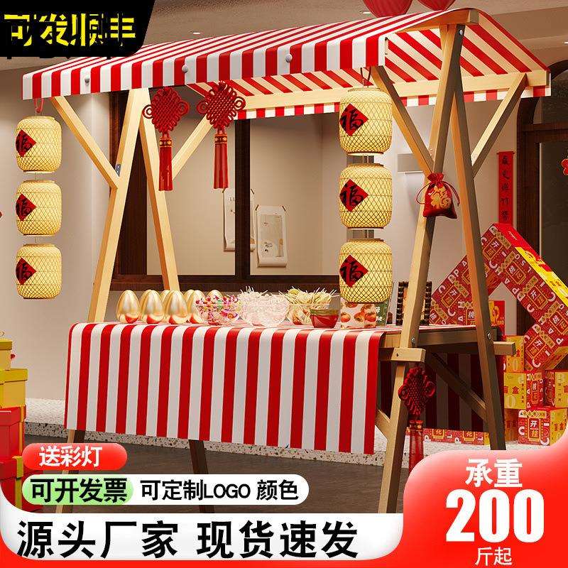 集市摊位展示架夜市摆摊架子户外棚摆摊促销展台移动折叠地摊推车