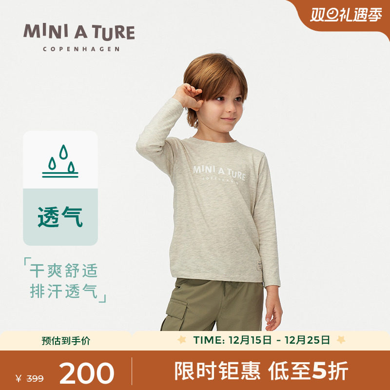 MINIATURE圆领印花轻薄长袖