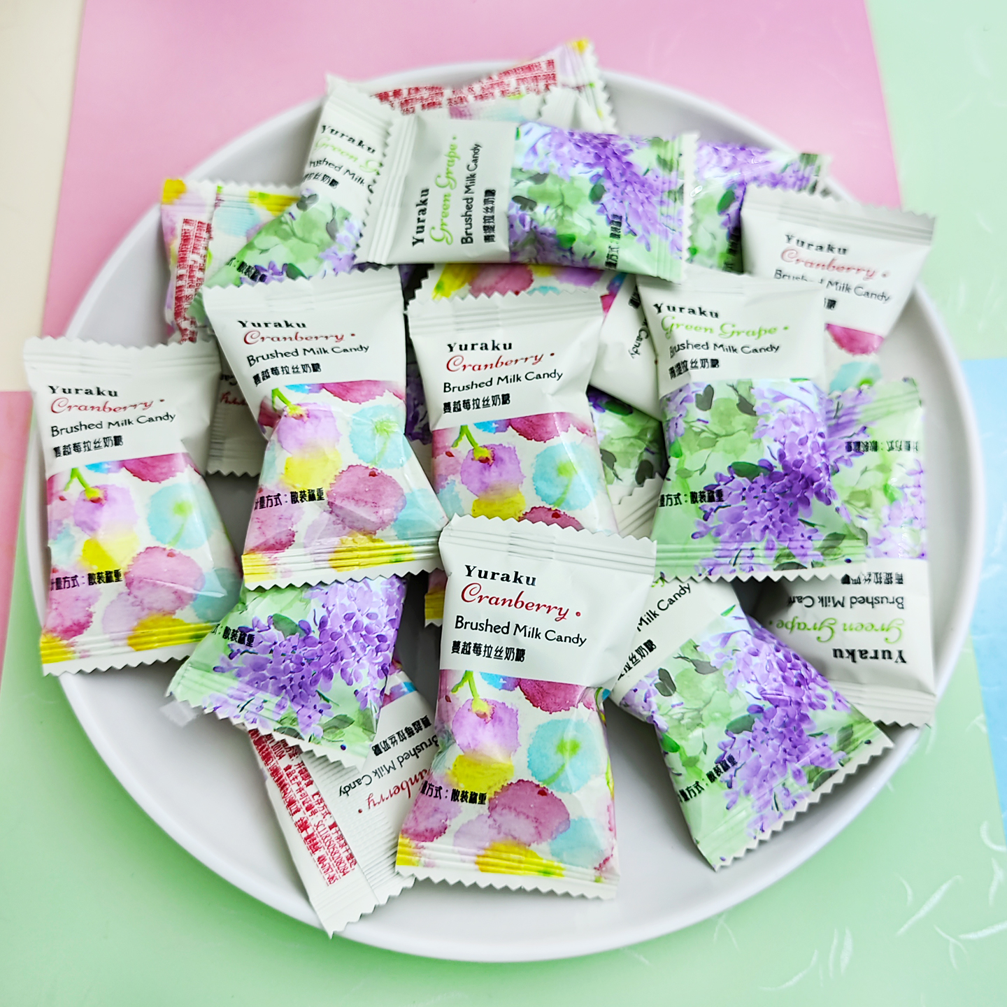 友乐町蔓越莓青提味拉丝奶糖