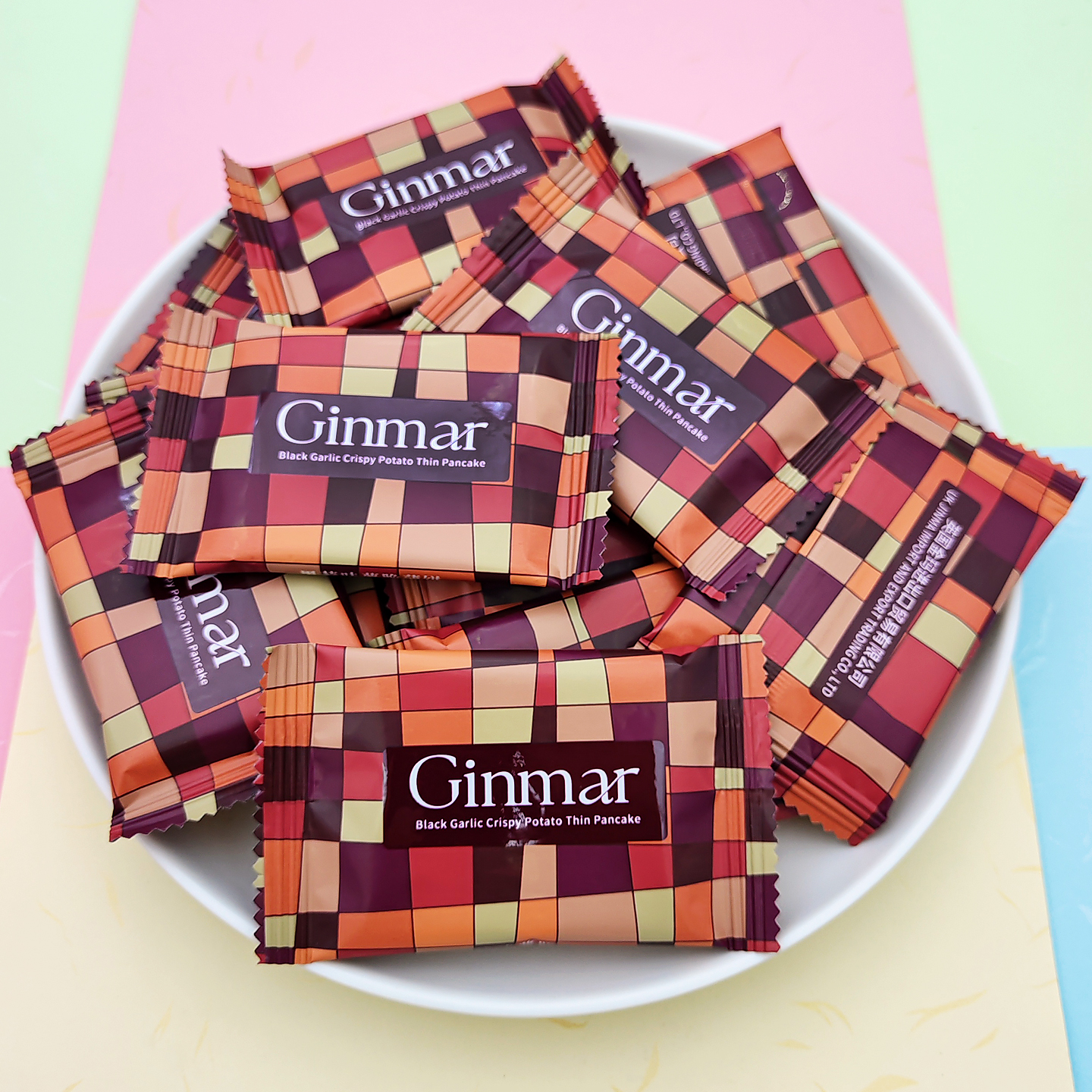 英国金玛黑蒜味薯脆薄饼干