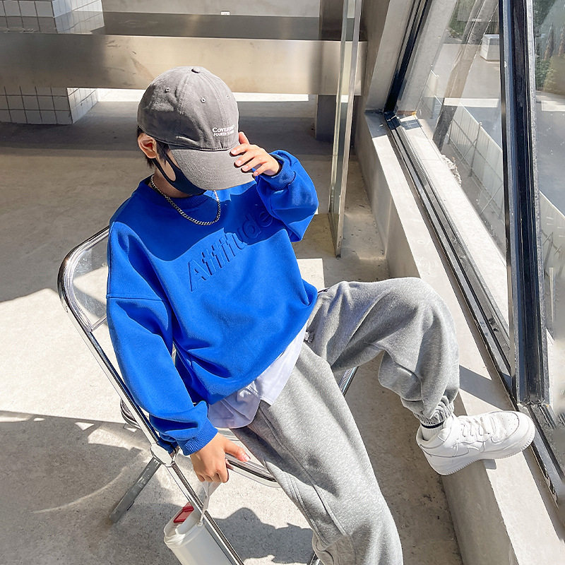 男童春秋款大童12岁男孩初中生2025春装新款儿童运动套装春季童装