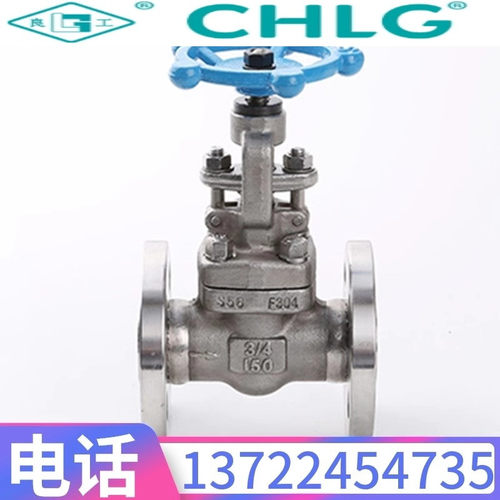 中国良固Z41W-150/300/600LB美标304不锈钢法兰锻造闸阀15-DN40