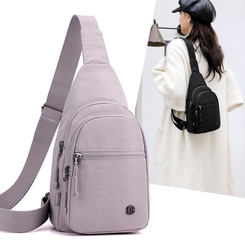 2025新款时尚百搭牛津布胸包
