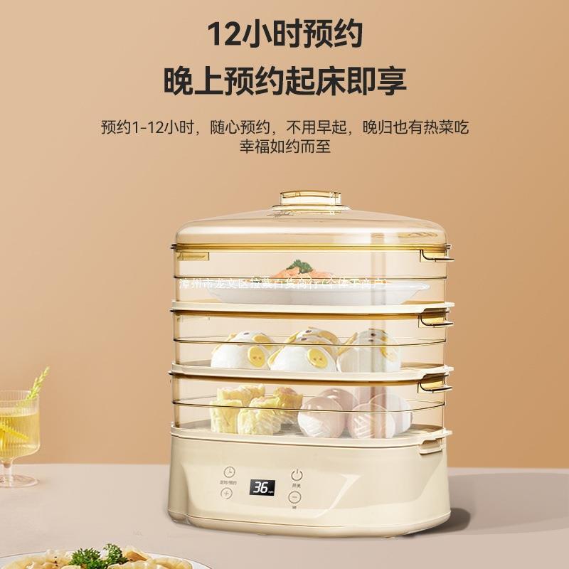 家用电蒸锅大容量多功能保温蒸菜煮饭煲汤三层全自动电蒸炉电蒸笼
