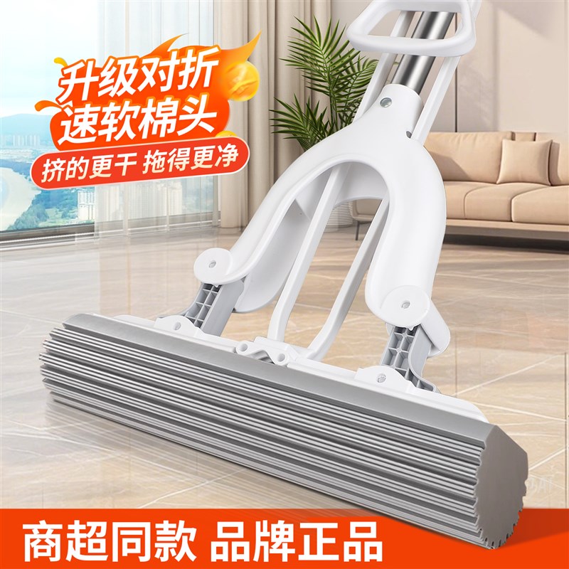 家欣海绵拖把家用宠物专用擦狗尿吸猫尿拖布2025新款胶棉干湿两用