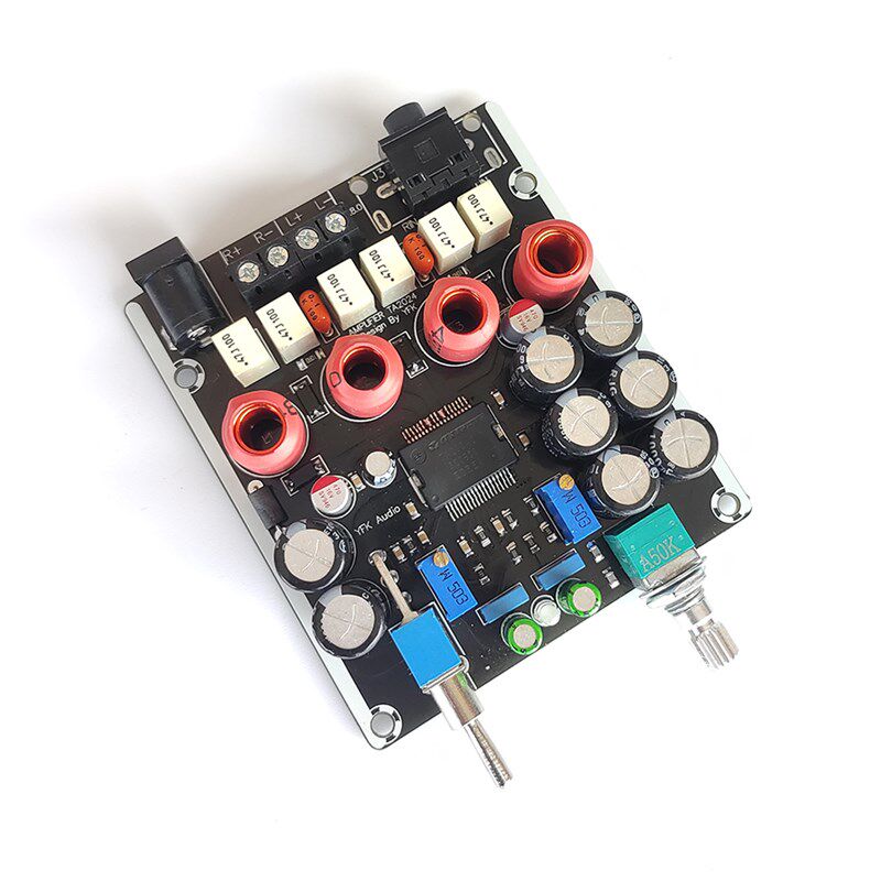 TA2024数字功放板双声道15W*2空心电感发烧级T类全频放大器DC12V