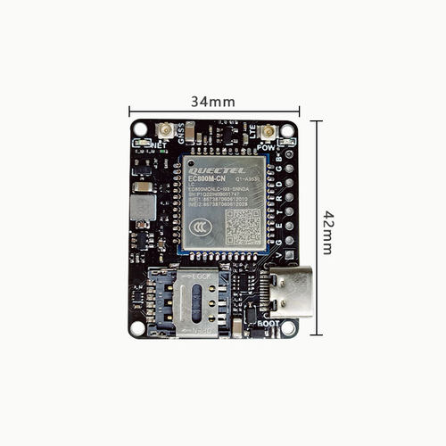 EC800M/N 4G核心板物联网NB全网通CAT1透传DTU无线通信模块开发板