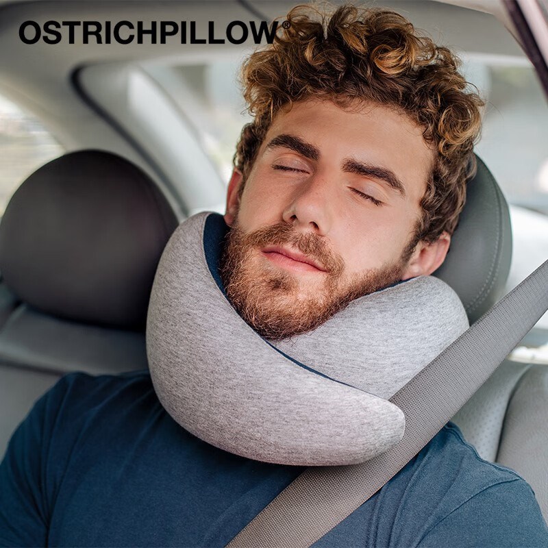 西班牙OstrichPillow鸵鸟枕旅行u型枕护颈枕办公午睡枕颈椎飞机枕