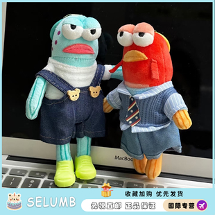 日本SELUMB比奇堡居民小丑鱼打工鱼娃衣背带裤套装酷酷鱼娃衣套装