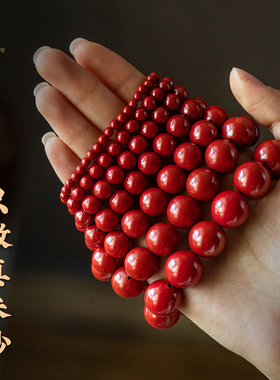 福一方正品朱砂手串男女本命年平安手链情侣红色手串马年礼物女士