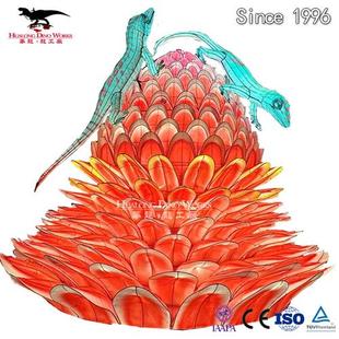 饰 大型节假日氛围蜥蜴动物造型彩灯夜游经济文化景区引流亮化装