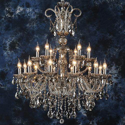 工厂蜡烛水晶灯欧式客厅灯具现代简约卧室餐厅吊灯大气别墅灯