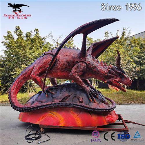 仿真硅胶西方飞龙模型雕塑摆件景区主题公园商场引流神器