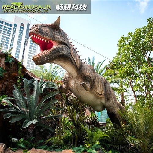 电动恐龙腕龙模型景观模型大型仿真霸王龙游乐园摆件电动机模