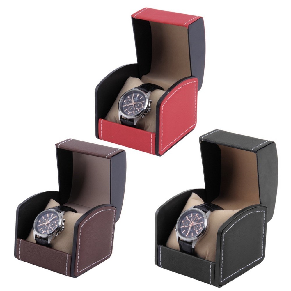 luxury watch box display case gift box for watch jewelry lea