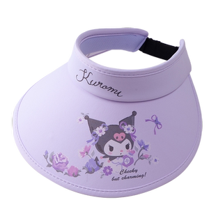 三丽鸥库洛米儿童防晒帽空顶遮阳帽防紫外线男女童夏宝宝太阳帽子