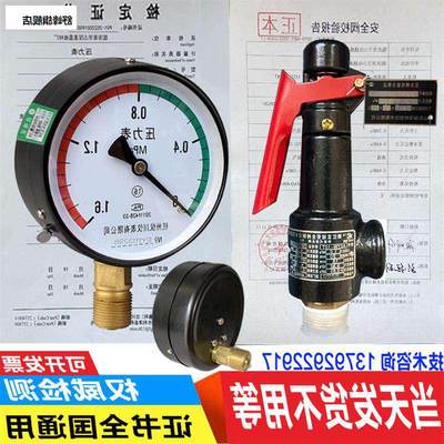 压力表安带检测报告100空压机储气罐合格计量局明年