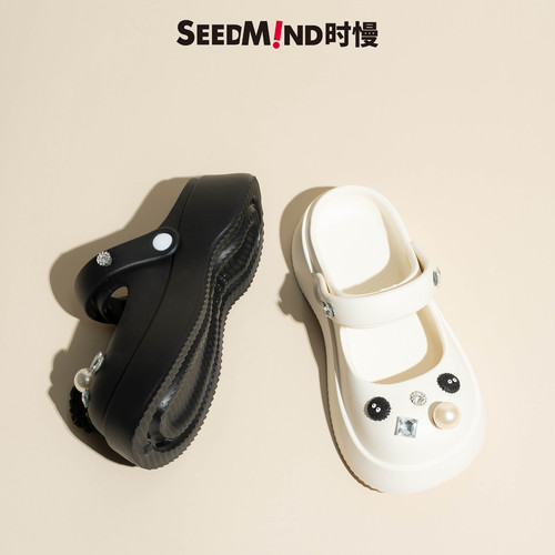 时慢coros洞洞鞋法式外出小香风