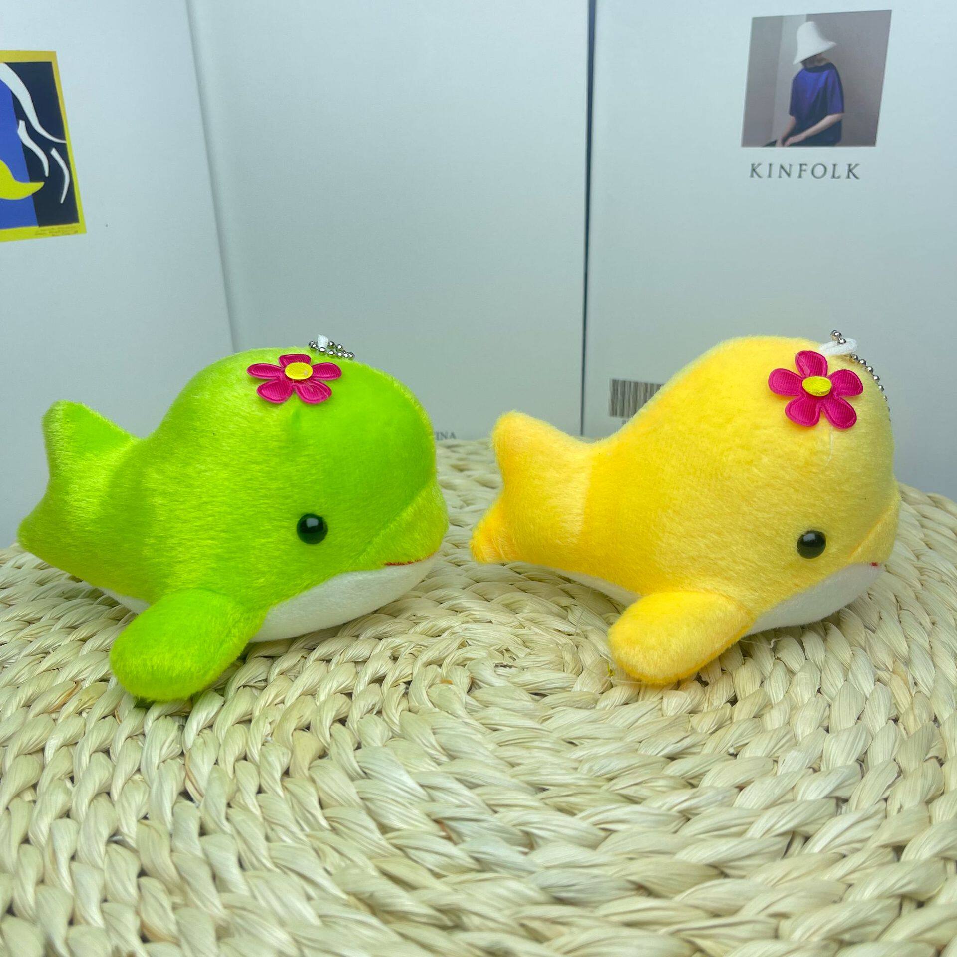 海洋动物小海豚毛绒玩具海豚挂件小鲸鱼玩偶公仔海洋馆娃娃机迷你