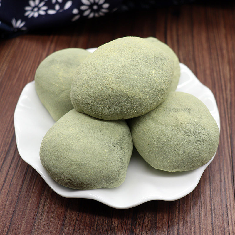 宁波特产纯手工现做米鸭蛋艾草清明果青团子糯米糍粑松花麻糍糕点