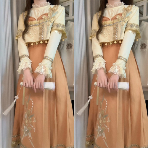 汉元素异域风民族风日常连衣裙