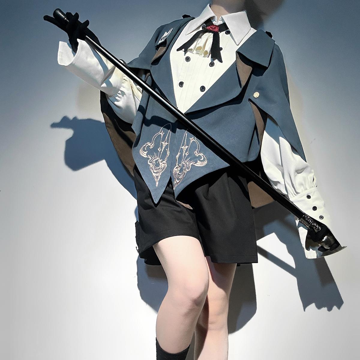 设计师的礼物原创叙事诗洛丽塔女Lolita日常套装王子基佬装正太装