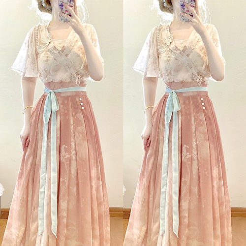 设计师的礼物原创正版琉璃汉服国风改良日常汉元素新中式套装夏季