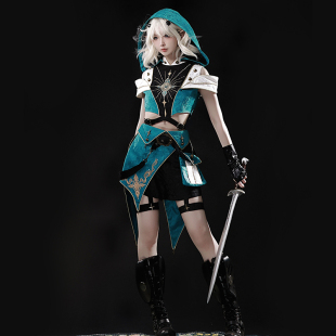 设计师的礼物原创旅者行装女王子装Lolita未来感万圣节赛博套装